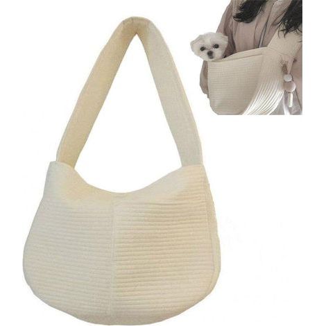 De Porte-élingue pour Animaux De Compagnie, Bandoulière À Large Bandoulière À Épaule Portable De Compagnie De Compagnie De Compagnie Adaptée Aux Petits Chiens Aux Chats (1/5)