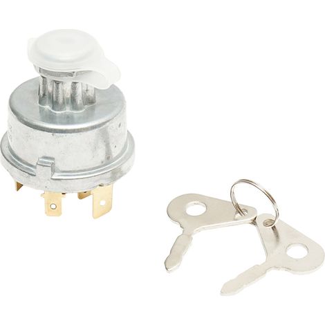 Interruttore di accensione con chiave 12V, fi 54mm, protezione dall'acqua, fi filettatura di montaggio 16mm, 6 pin per trattore forestale, Perkins, Case, Massey Ferguson (1/4)
