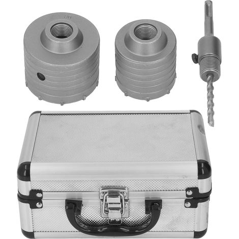 2 trousse de perceuse à béton avec adaptateur, foret carbure pour marteau perforateur électrique et perceuse à percussion (1/5)