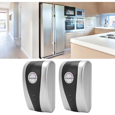 Lot de 2 boîtiers d'économie d'énergie 18 kW, régulateur de tension intelligent, équilibrage du courant, prise UE 90-250 V (1/5)