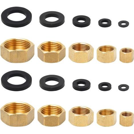 10 Bouchon,Filetage Interne,Laiton,Résistant Corrosion,Tuyau,Chauffage Eau (1/5)