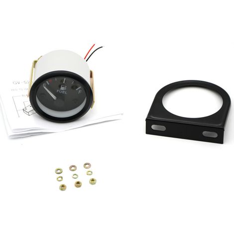 Jeffergarden Jauge de niveau de carburant universelle, 52mm, pointeur E 1/2 F, étanche, niveau d'huile, pour bateau, Yacht, camion (1/5)