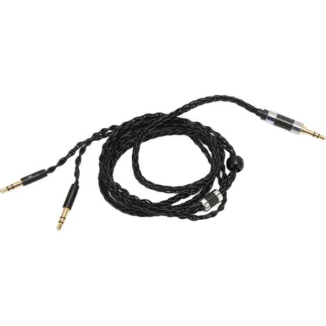Câble audio de rechange argenté 8 conducteurs pour Sony MDR-Z7 et MDR-Z1R, jack 3.5mm stéréo (1/5)