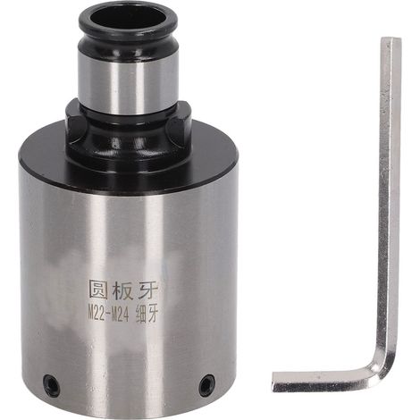 Mandrin de taraudage à matrice ronde, diamètre extérieur 31 mm, interface en acier au carbone, haute résistance à l'oxydation, pour machine-outil. Pince de taraudage à matrice ronde, filetage fin. (1/5)