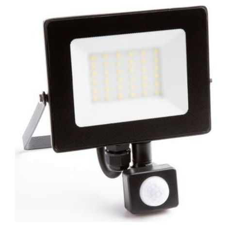 ecolight LED-Strahler PIR 20W Schwarz Außenleuchten