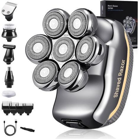 Rasoir Electriques Chauve Hommes Tondeuse Cheveux: Rechargeable (1/5)