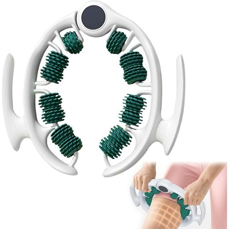 Masajeador Anticelulitis, Masajeador Rollende, Masajeador Anticelulitis 360°, para Bilj, Schouder en Bil, met Verwijderbare (Groen) (1/5)