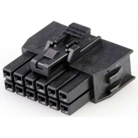 Molex Buchsengehäuse-Kabel Polzahl Gesamt 12 Rastermaß: 2.5 mm 1053081212 1 St. Bag