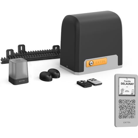 Vernetzter Antrieb für das Schiebetor XC500 mit dem vernetzten Türöffner Q-AIR von Extel (1/5)