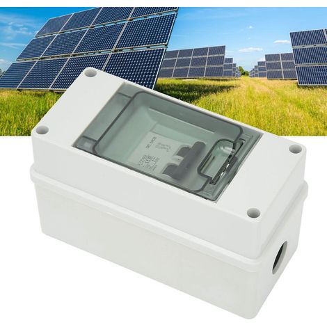Miniatur-2P-Leistungsschalter, 1000V DC-Trennschalter, 10A DC-Miniatur-Leistungsschalter für Solar-Photovoltaikanlagen, mit Schutzart IP65. (1/5)