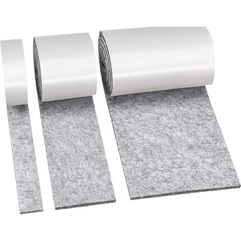 Alfombrillas antideslizantes recortables disponibles en tamaños de 100 x 10 cm, 100 x 2 cm y 100 x 5 cm.Resistente a los arañazos. (3 rollos en total) (1/5)