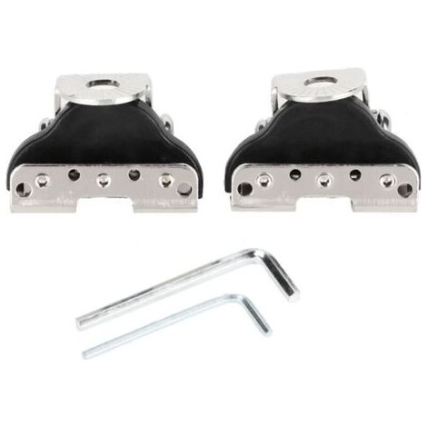 Eosnow Lot de 2 supports de fixation universels pour barre lumineuse LED de travail sur capot et montant A, pour voiture