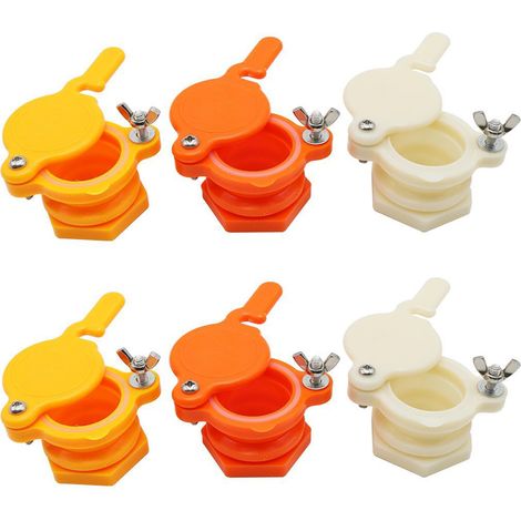 Robinet Extracteur de Miel 6PCS Vanne Miel Vanne Extracteur Miel Robinet Apiculture d'abeille Outil pour Apiculteur-44mm (1/5)