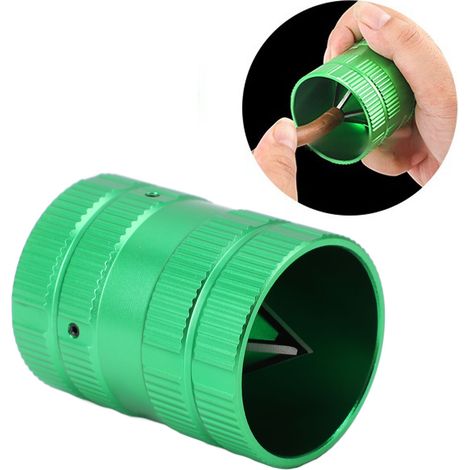 Alésage de Tube à 4 Lames Inox Aluminium, Pour PVC et Cuivre de 1/4" à 1‑5/8", Outil Chanfreinage Intérieur‑Extérieur (1/5)