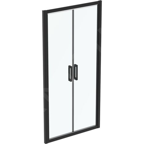 Ideal Standard Connect 2 - Porte de douche 1000 mm, noir / verre clair K9296V3 (1/3)