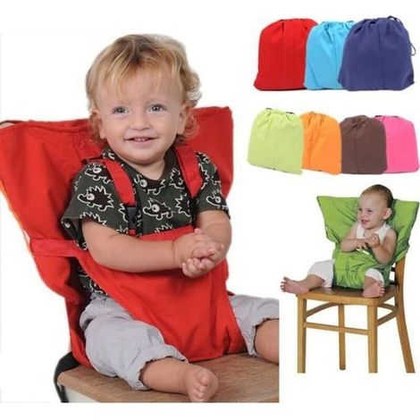 Réhausseur Siège de Table Bébé Enfant Pliable - Marque - Rouge - Polyester - Voyage (1/4)