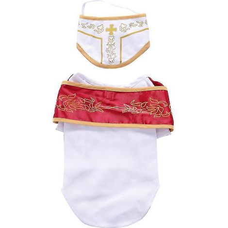 Déguisement de chien pape - Déguisement de chien saint pour Halloween, adorable déguisement de chien saint père (1/5)