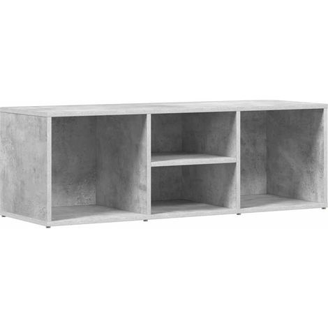 Banc à chaussure Meuble à chaussures Gris béton 105x35x35 cm Aggloméré (1/5)