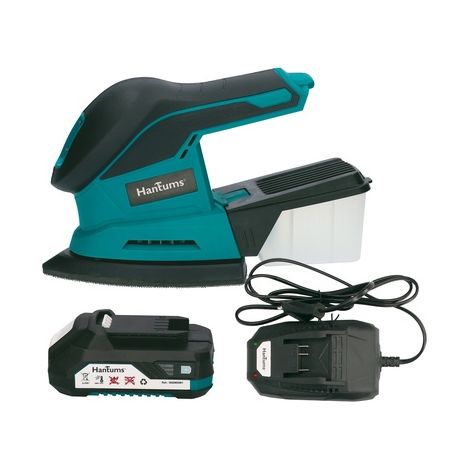 Kit lijadora inalámbrica con batería 20V