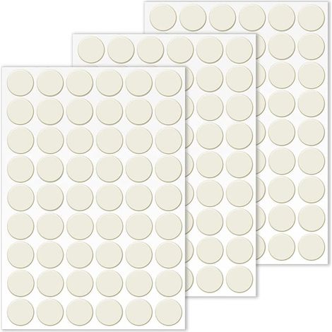 162 Caches Vis Auto Adhésifs Beige Ø21mm (1/5)