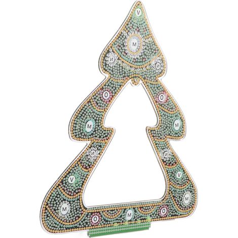 Tableau Strass DIY Arbre de Noël en Acrylique avec Cristaux (1/5)