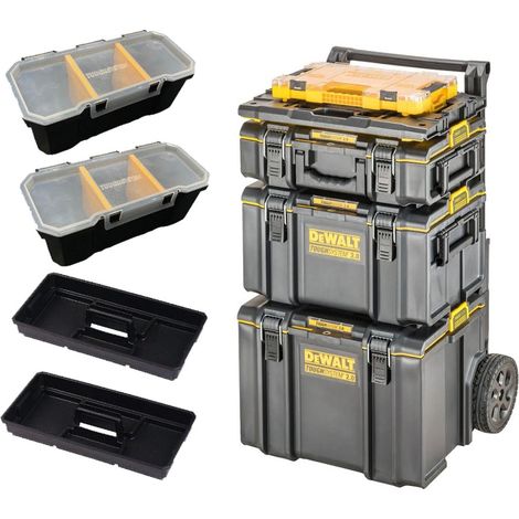 Dewalt Toughsystem 2 Rolling Tool Storage Box Trolley + Tstak Tough Case + Plate (1/5)