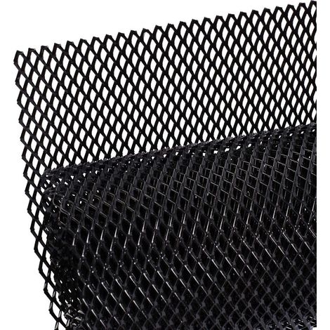Grille en aluminium, 100 x 33 cm, grille de ventilation, résistante à la corrosion (trou de 6 x 12 mm). (1/5)