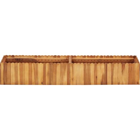 vidaXL Hochbeet 150x30x25 cm aus massivem Akazienholz