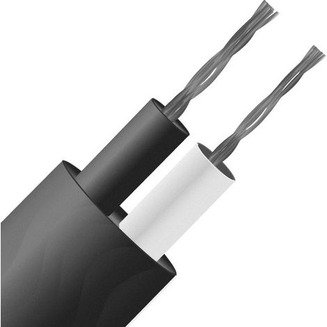 Câble pour thermocouple type J RS PRO, 50m, Non blindé, temp. max. +200°C, gaine Caoutchouc silicone ( Prix pour 1 )