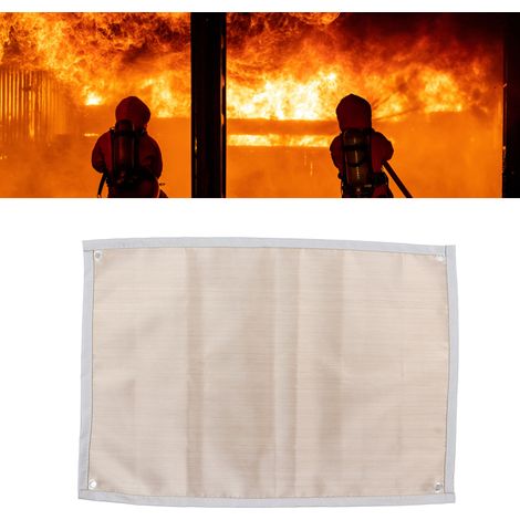 Couverture anti-feu d'urgence ignifugée 7651cm pour maisons, écoles, cheminées, barbecues, voitures, bureaux et entrepôts (1/5)