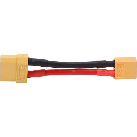 Connecteur RC en silicone souple XT60 mâle vers XT90 femelle pour voiture, avion et bateau télécommandés (1/5)