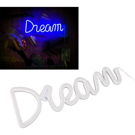 Neon-Leuchtreklamen, LED-Leuchtreklamen, traumhafte Wandleuchten, batterie- oder USB-betrieben, ideal für Schlafzimmer, Kinderzimmer, Wohnzimmer, Bars, Partys, Weihnachten, Hochzeiten. (1/5)