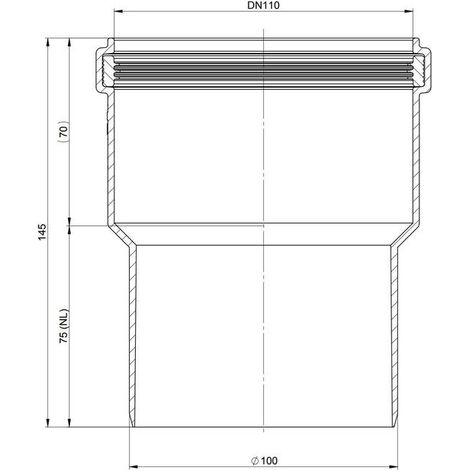 ATEC Reduktion D 100/ DN 110   zentrisch , 3151 (1/3)