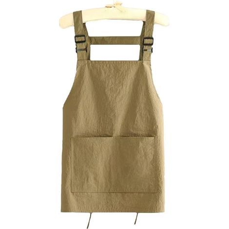 Delantal de agua ajustable con amplios bolsillos delanteros y cobertura completa desde el pecho hasta las rodillas, diseñado para cocinar, hornear y para la protección en la cocina. (1/5)