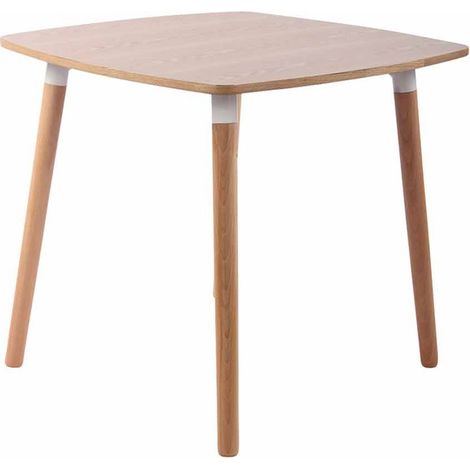 Mesa de cocina mesa auxiliar de madera color natural altura 75 cm TAB10028 (1/4)