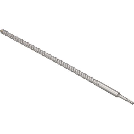 KOTARBAU® Kotarbau® Foret Beton Sds Plus 24x600mm - Meche Beton avec Pointe en Carbure Foret Béton - Foret Perforateur - Foret Hélicoïdal Pour Pierre Kvs - en Acier 40Cr - Argent