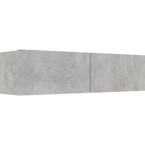 Mobile TV multimediale scaffale per televisione televisione buffet sala da pranzo soggiorno camera da letto 120 x 30 x 30 cm derivati del legno cemento grigio 020025806