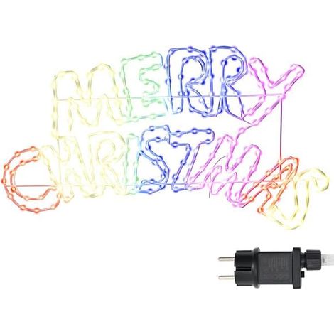 Panneau de Noël avec 240 lumières LED colorées, mesurant 99,5 x 54 cm, en PVC. (1/5)