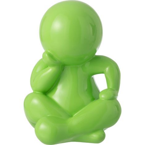 Statuette Déco Unie "Marcel" 35cm Vert (1/5)