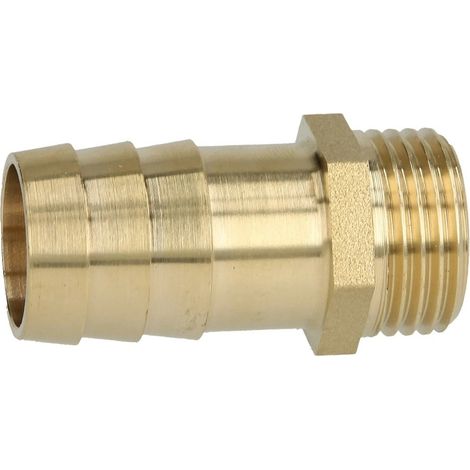 Douille en laiton à filetage mâle 1/2’’ pour le raccordement de tuyaux 3/4''