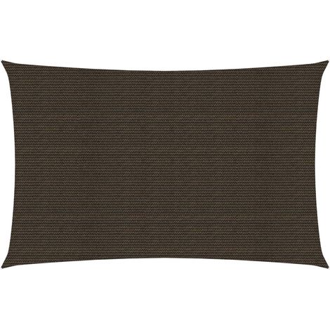Vela de sombra 160 g/m² marrón 4 x 6 m HDPE 020009170