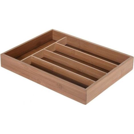 Buffet Bas - Bois De Bambou - 5 Compartiments - 26x35x5 Cm (1/5)