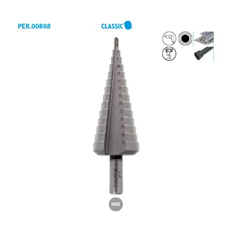 FORET ETAGE ACIER METAL DIAMETRE 4-20 ETAGE TOUS LES 2 MM (1/2)