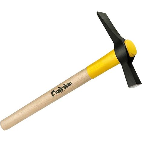 Martello per muratore con manico lungo 37 cm realizzato in legno Mix -600 gr (1/2)