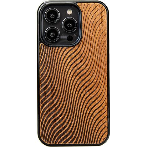 Bewood Holzhülle für iPhone 15 Pro WAVES MERBAU (1/5)