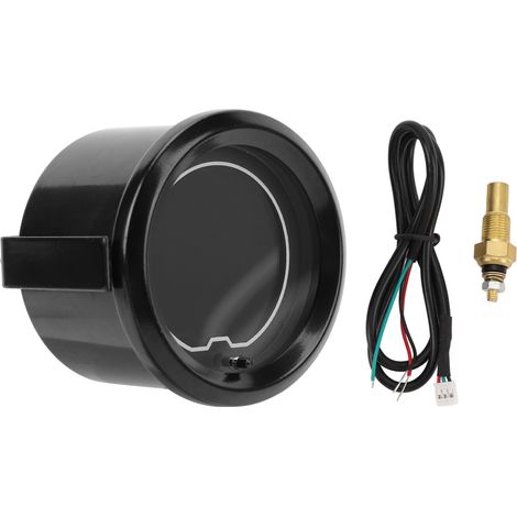 Jauge numérique de température de l'eau pour voiture, écran LCD 52mm, 7 rétro-éclairage avec capteur Npt 1/8 pouces, compteur de température pour véhicule DC10 à 15V (1/5)