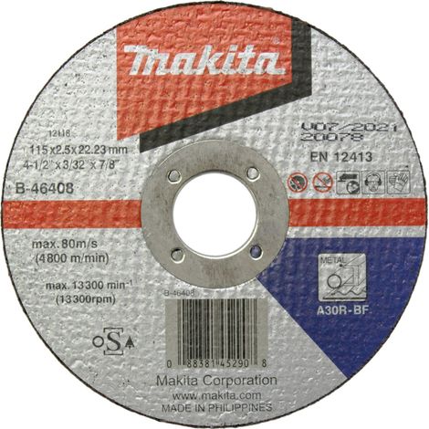 Makita Disco de corte 115x2,5 mm acero - B-46408
