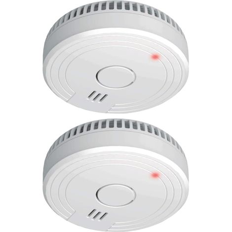 QAZQA Détecteur de Fumée avec 5 ans de Batterie et aimant - Conforme à la norme européenne (1/4)