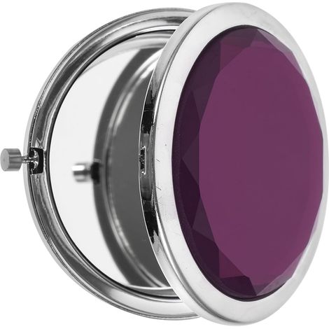 Miroir De Maquillage Portatif Joli Miroir Petit Mini s Compacts à Main pour Femme De à Main Pliant De Camping Cristal