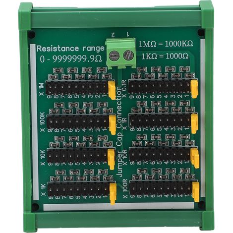 Plaque résistive programmable SMD 0-9999999,9 Ω, bornes incluses, compatible rail DIN 220V (1/5)